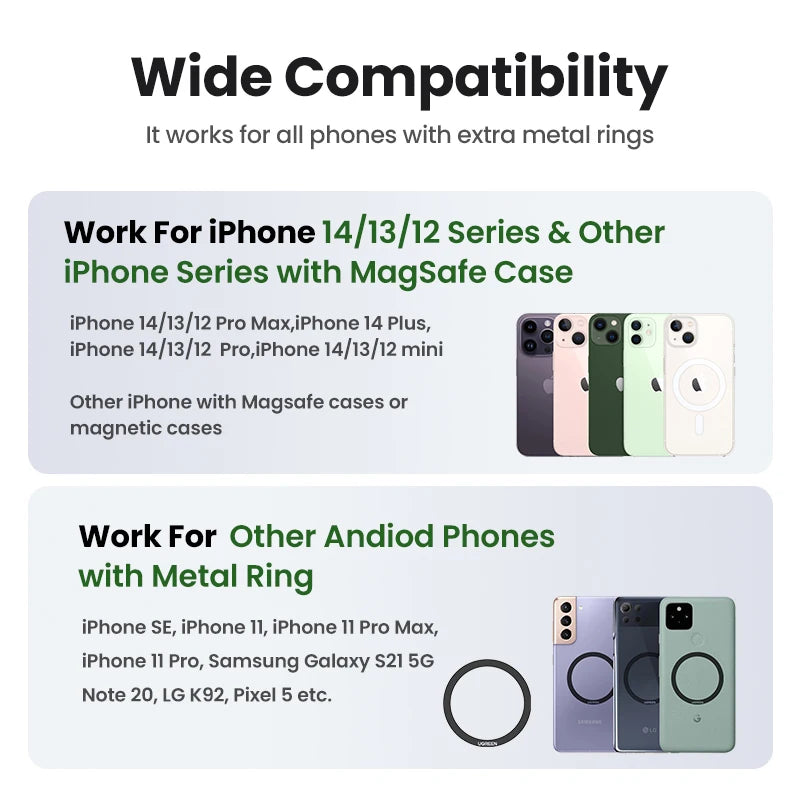 Adjustable Magnetic Aluminum Phone Stand for Desk