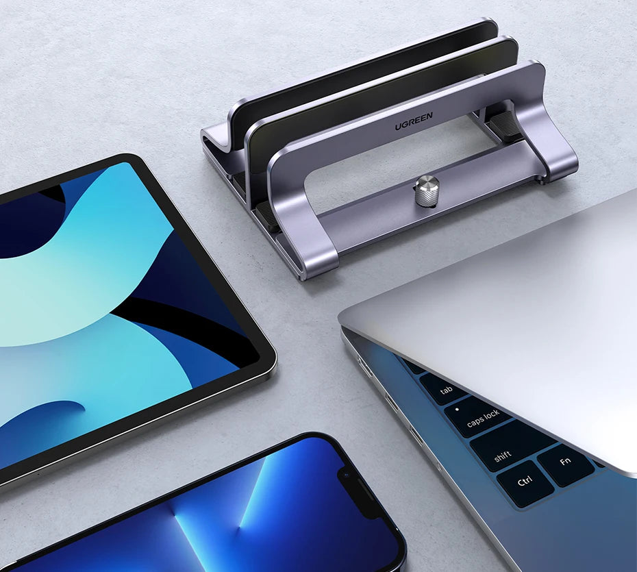Adjustable Dual Slot Vertical Laptop Stand - 11
