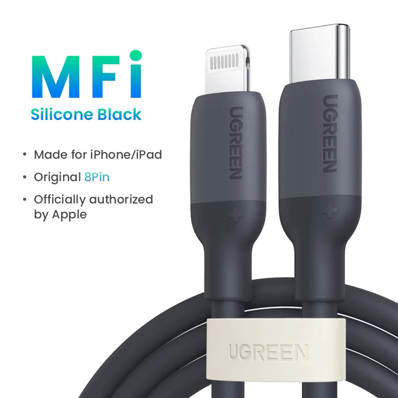 MFi Certified USB-C to Lightning Fast Charging Cable 20W PD
