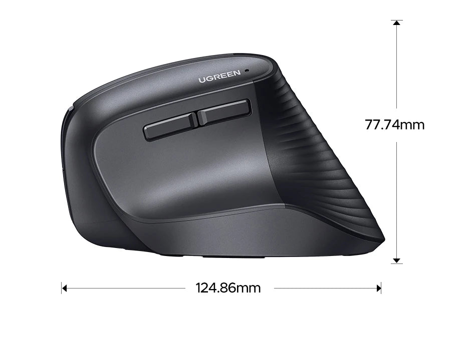 Ergonomic Vertical Wireless Mouse with 4000 DPI