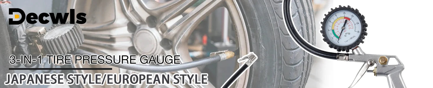Professional Tire Pressure Gauge and Inflator Tool - 6