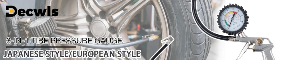3-in-1 Tire Pressure Gauge and Inflator for Car and Motorcycle