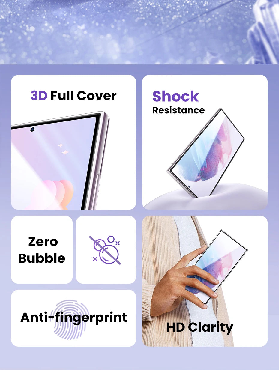 Tempered Glass Screen Protector for Samsung Galaxy S25/S24 Ultra