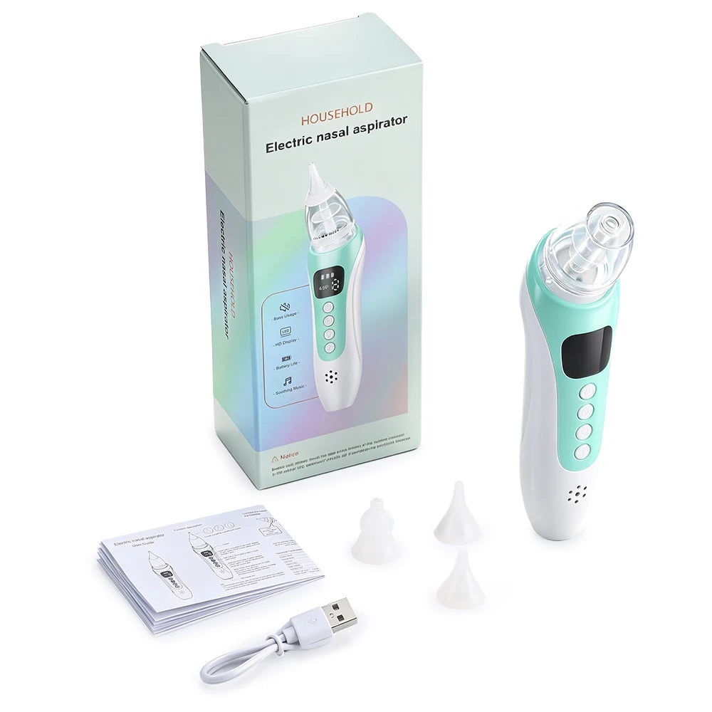 Electric Baby Nasal Aspirator with 3 Suction Levels and Music