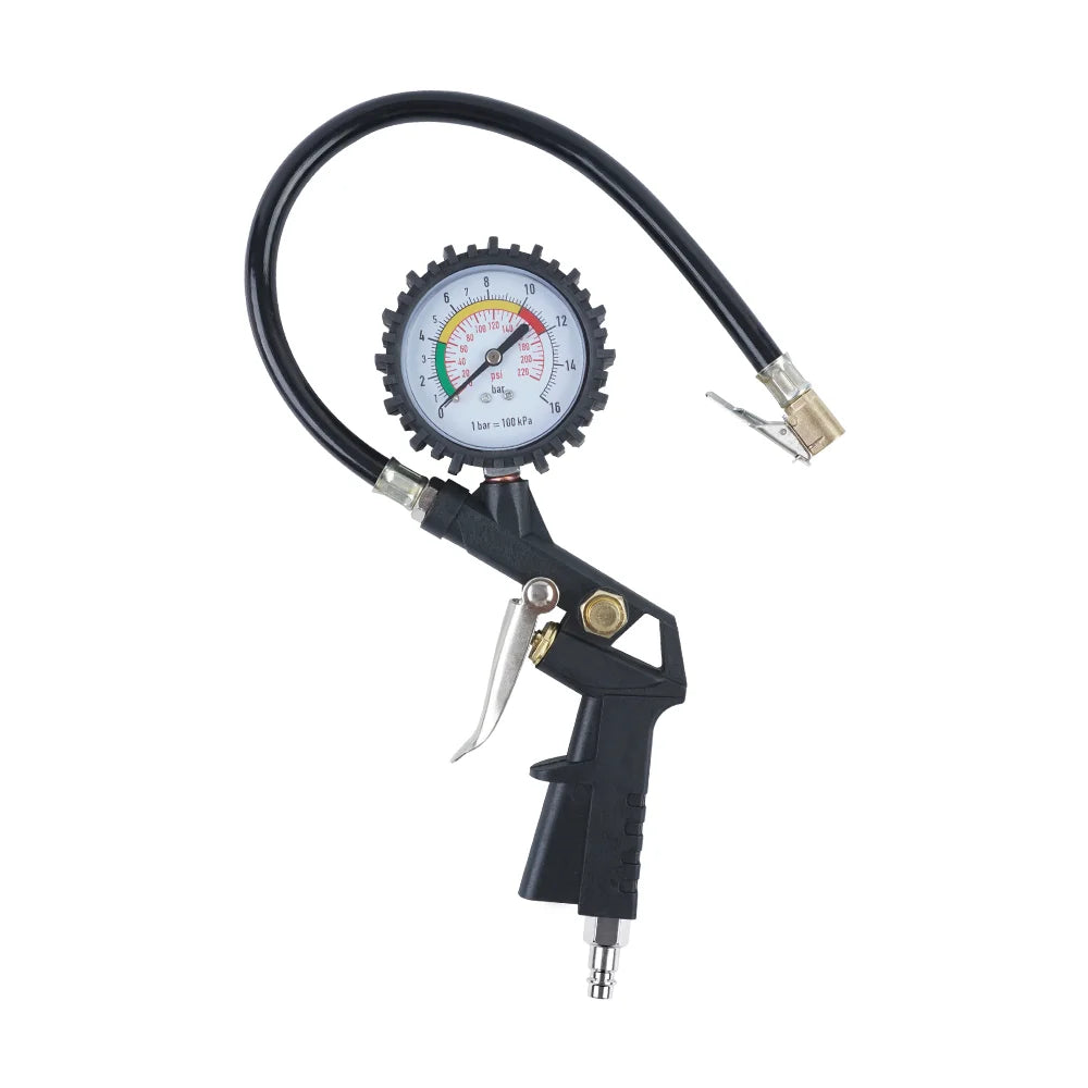 3-in-1 Tire Pressure Gauge and Inflator with EU Connector - 14