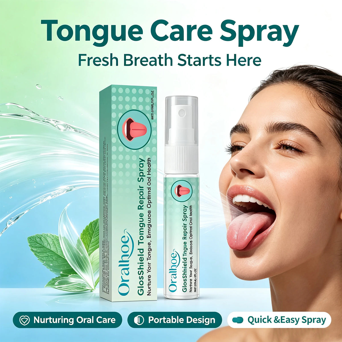 Tongue Repair Spray for Fresh Breath and Oral Care
