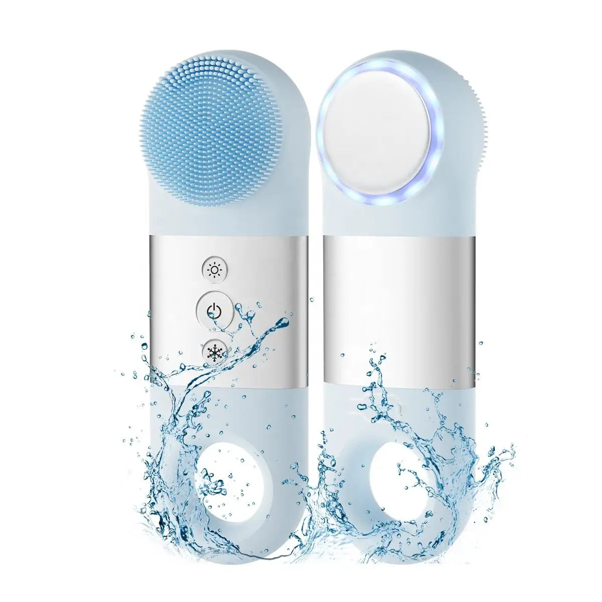 Hot and Cold Facial Cleansing Brush with Massager - 1