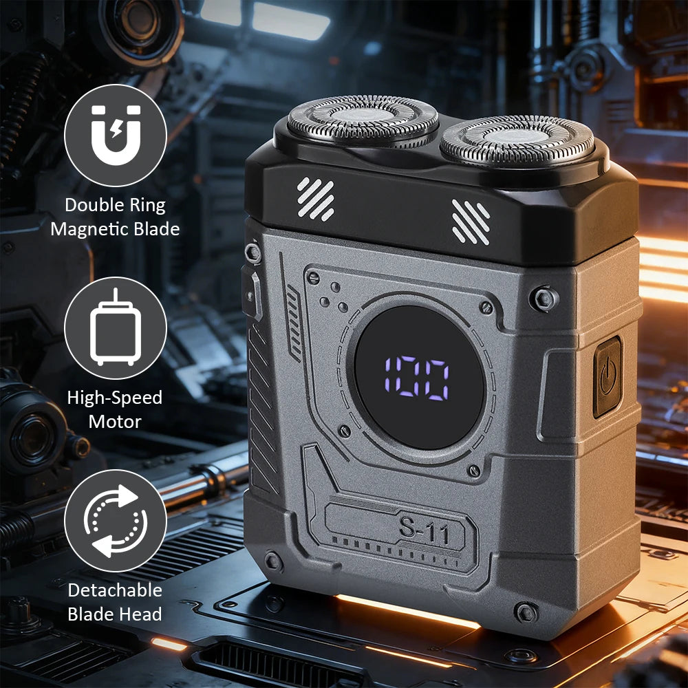Portable Electric Shaver for Travel and Daily Grooming