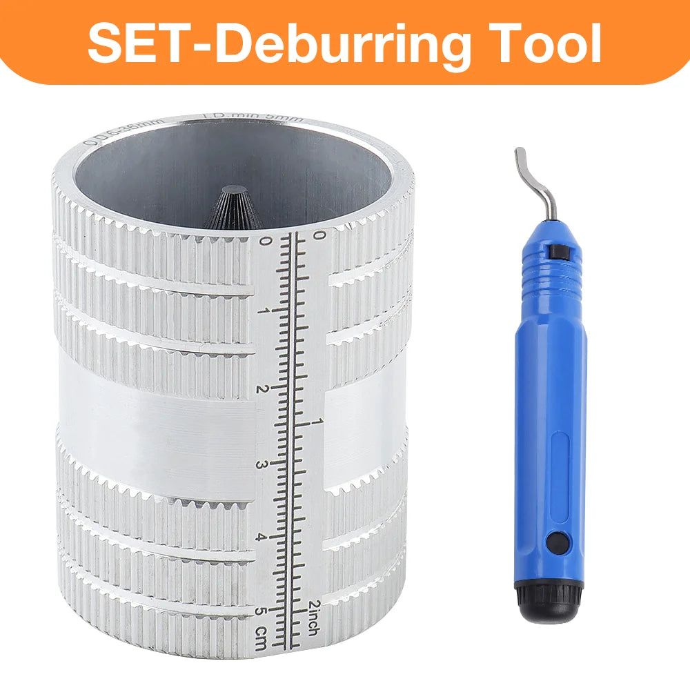 Professional Pipe Reamer and Deburring Tool for Metal and PVC Pipes - 10