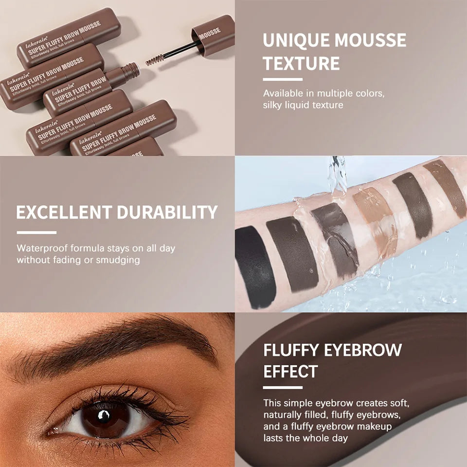 Volumizing Eyebrow Mousse Gel for Fluffy Brows