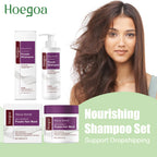 Purple Hair Mask and Shampoo Set for Color Protection and Repair