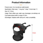 Car Air Vent Drink Cup Holder Plastic Water Bottle Rack Stand