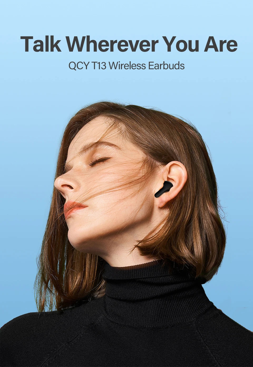 Bluetooth 5.1 Wireless Earbuds with 40H Playtime and ENC Mic