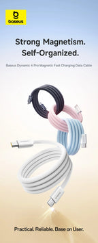 Magnetic 100W USB-C Fast Charging Data Cable