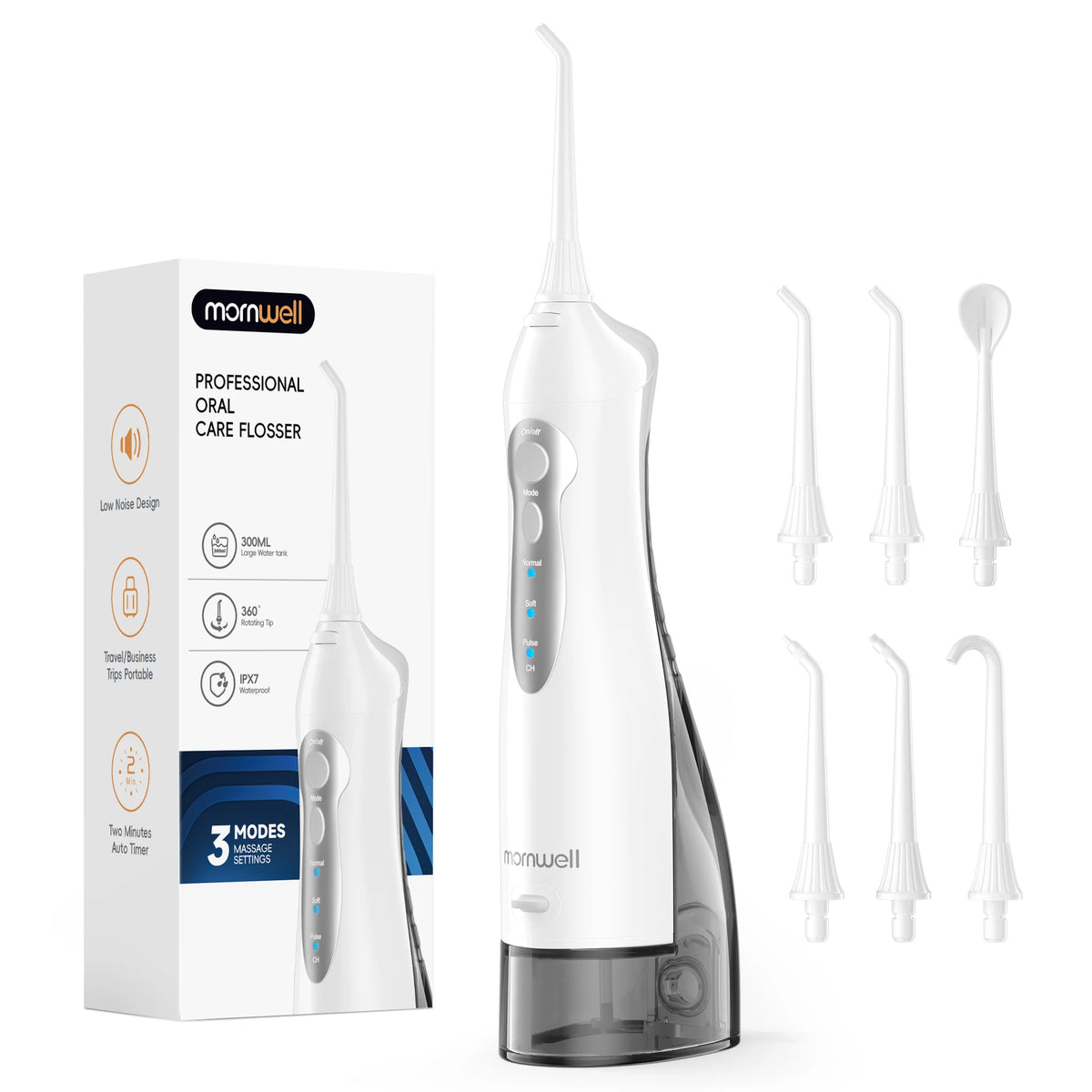 Portable Cordless Rechargeable Water Flosser for Teeth