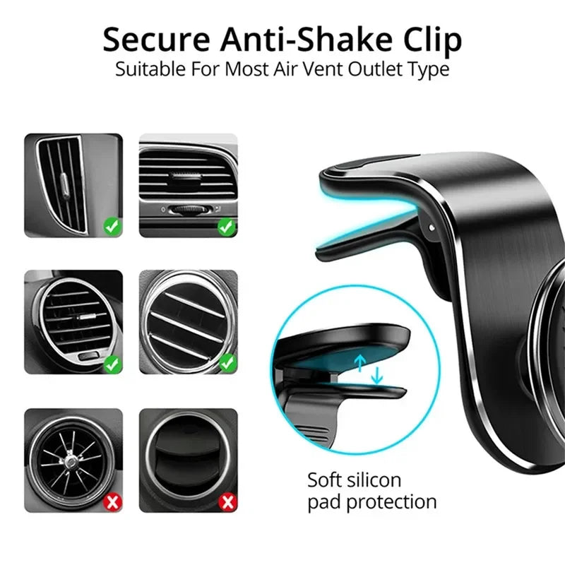 360 Degree Rotating Magnetic Air Outlet Car Phone Holder