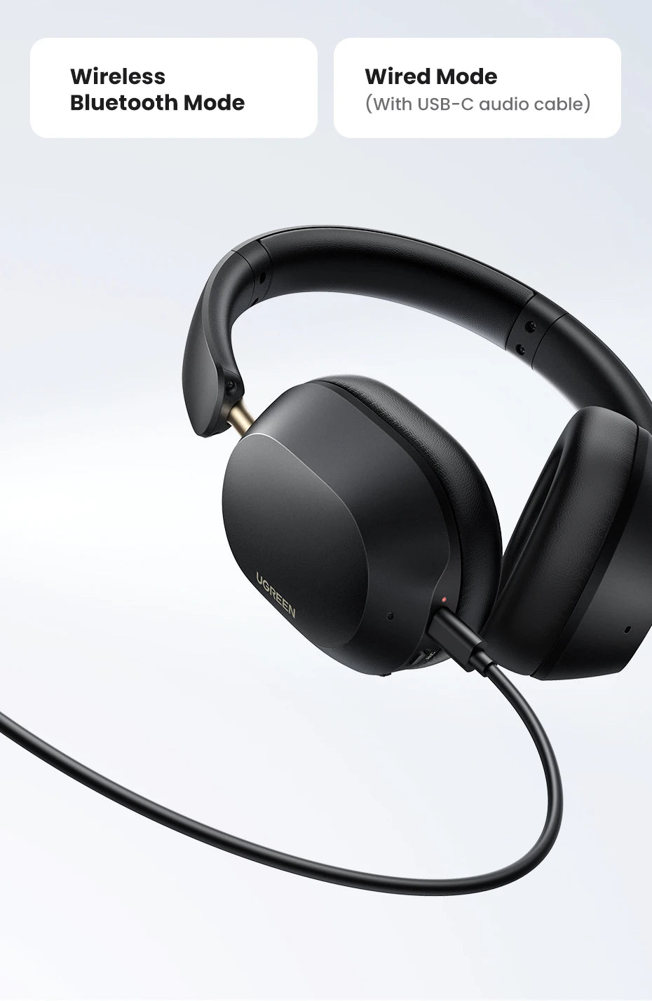 Wireless Noise Cancelling Headphones with 75H Battery & Spatial Audio