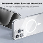 Magnetic Crystal Clear Slim Phone Case for iPhone