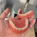 Full Mouth Silicone Cosmetic Dentures for Natural Smile
