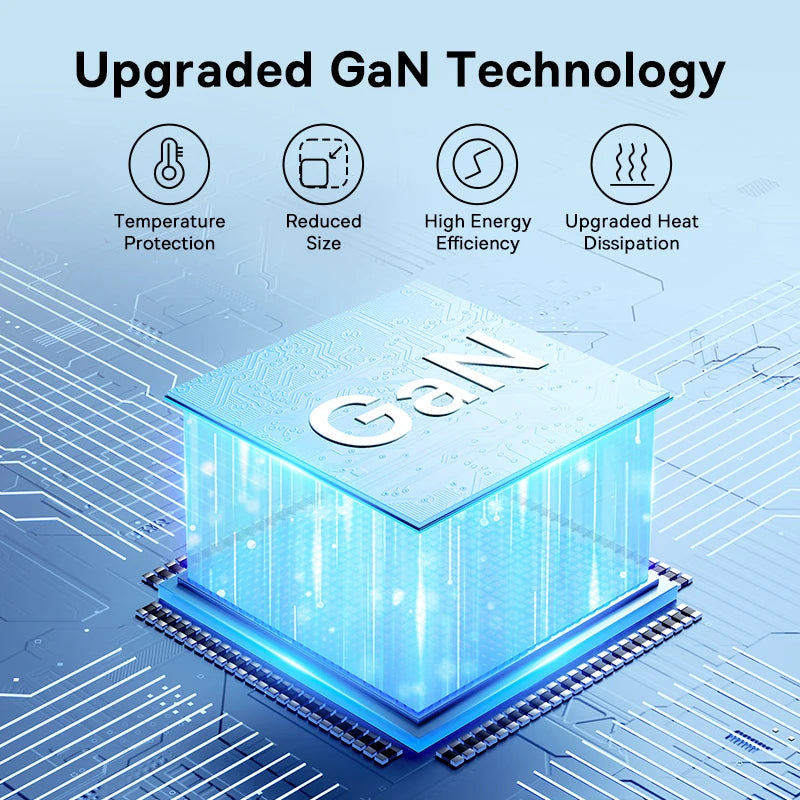 65W GaN Fast Wall Charger for Laptops and Smartphones - 4