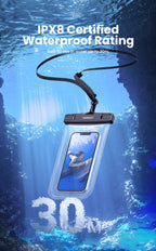 IPX8 Universal Waterproof Phone Pouch for Swimming and Diving