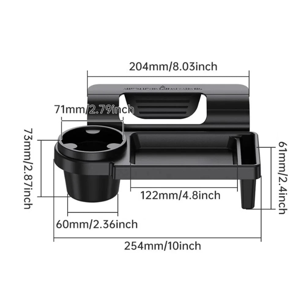 Car Window Hanging Cup Holder and Phone Organizer