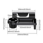 Car Window Hanging Storage Organizer Tray with Cup and Phone Holder