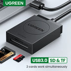 2-in-1 USB 3.0 SD and Micro SD Memory Card Reader Adapter