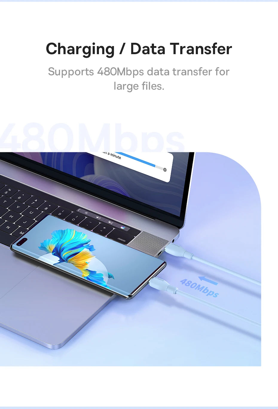 100W USB-C to USB-C Fast Charging Data Cable - 18