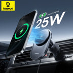 25W Magnetic Wireless Car Charger with Cooling Fan