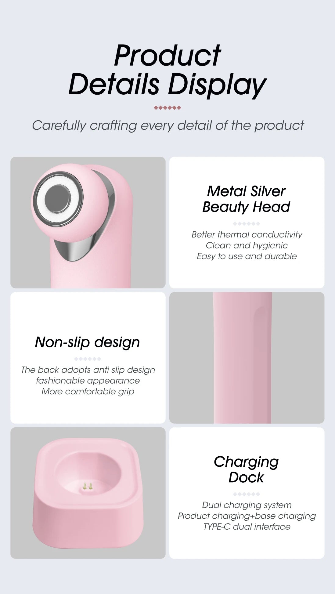 LED Photon Eye Facial Massager and Lifting Wand