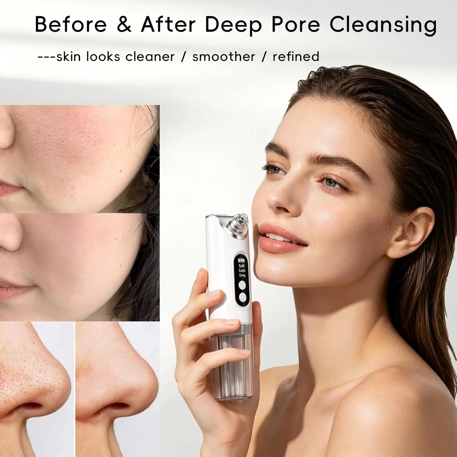 Hydrating Pore Vacuum Blackhead Remover with 6 Suction Heads - 5