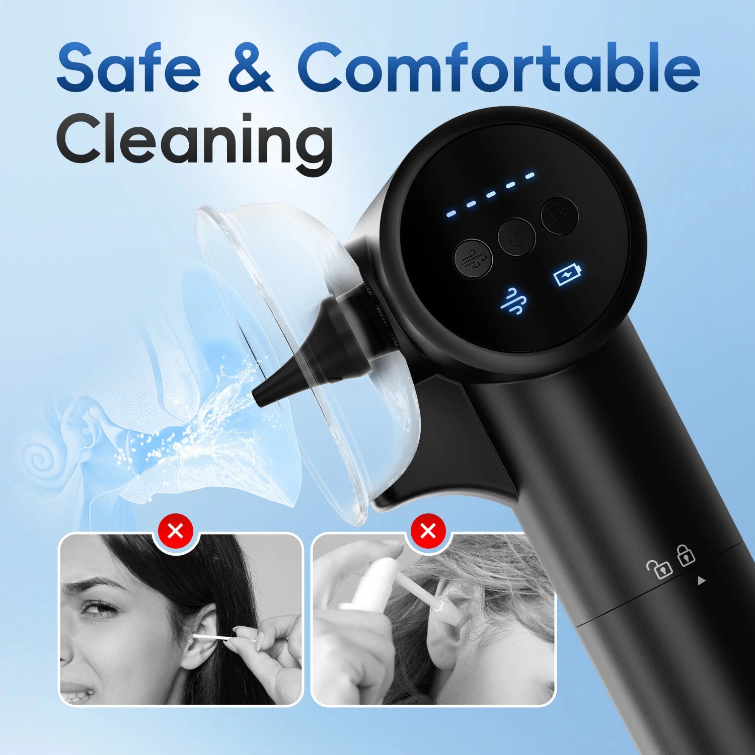 Electric Ear Wax Removal Kit with Irrigation and Drying - 11
