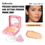 2-in-1 Matte Pressed Powder and Phone Grip with Mirror