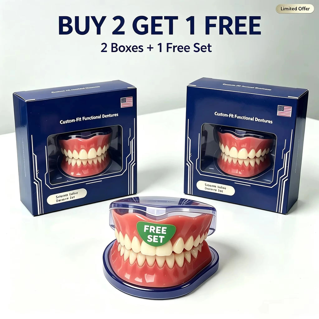 Instant Smile Cosmetic Dentures for Full Mouth