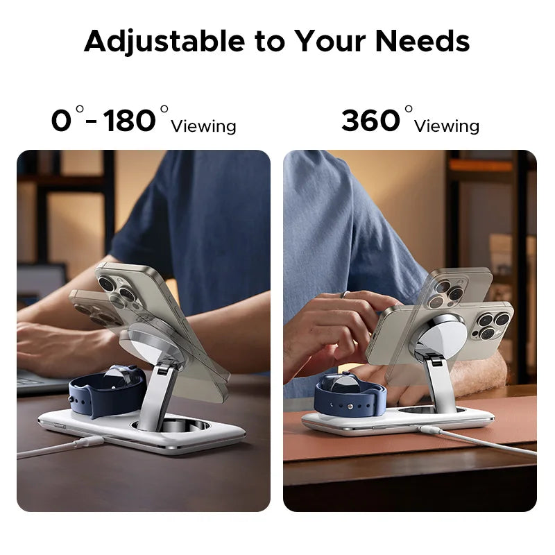 2-in-1 Magnetic Wireless Charging Station for iPhone and Earphones - 6