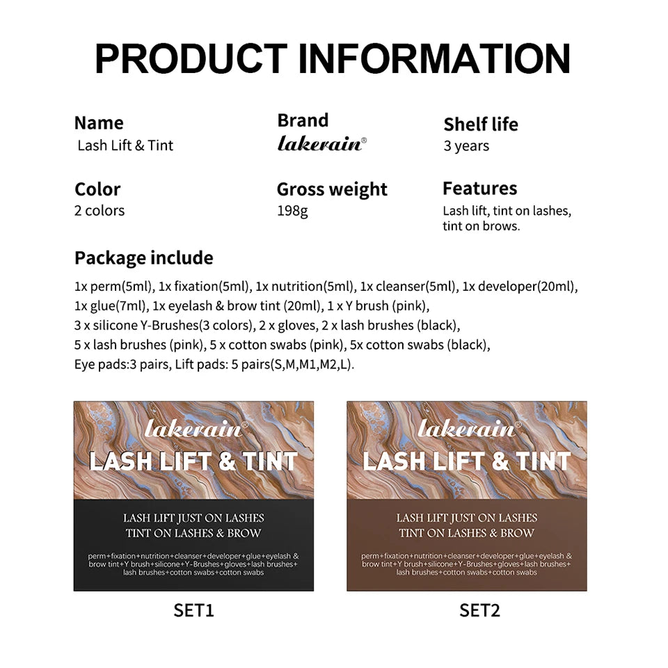 Professional Lash Lift and Eyebrow Tinting Kit - 14