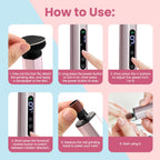 Electric Foot Callus Remover with 9 Speeds and LED Display