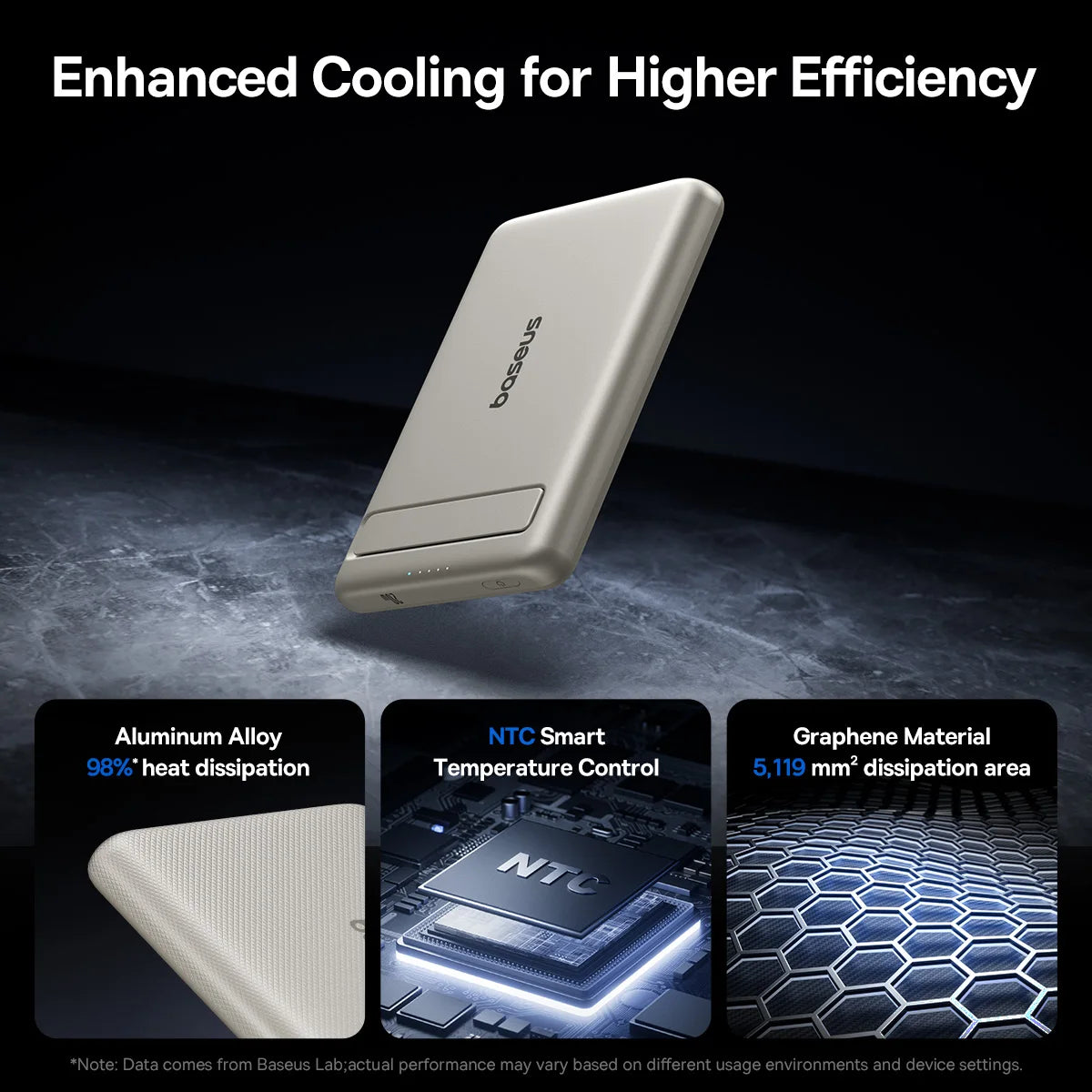Qi2 Magnetic Portable Wireless Power Bank with Kickstand 5000mAh - 6