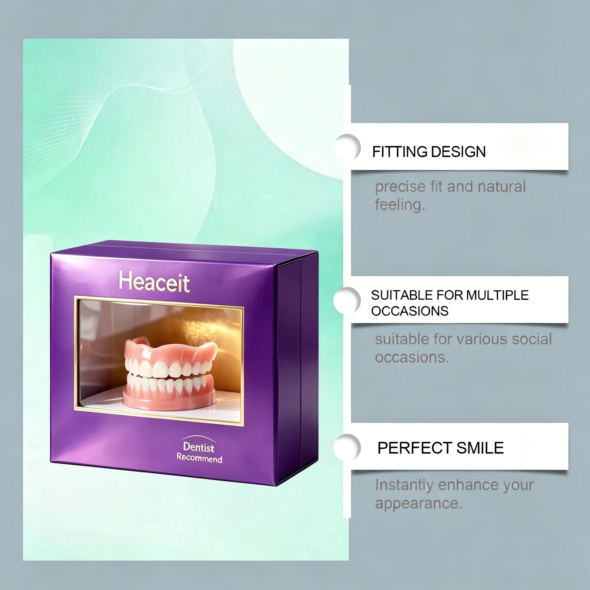 Silicone Cosmetic Dentures for Smile Enhancement - 2