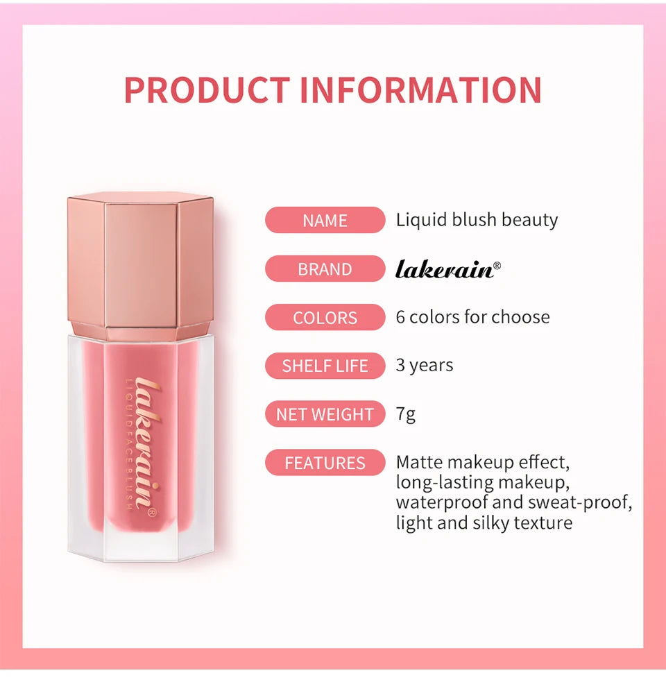 Waterproof Long-Lasting Matte Liquid Blush