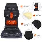 Full-Body Electric Heated Massage Chair Cushion
