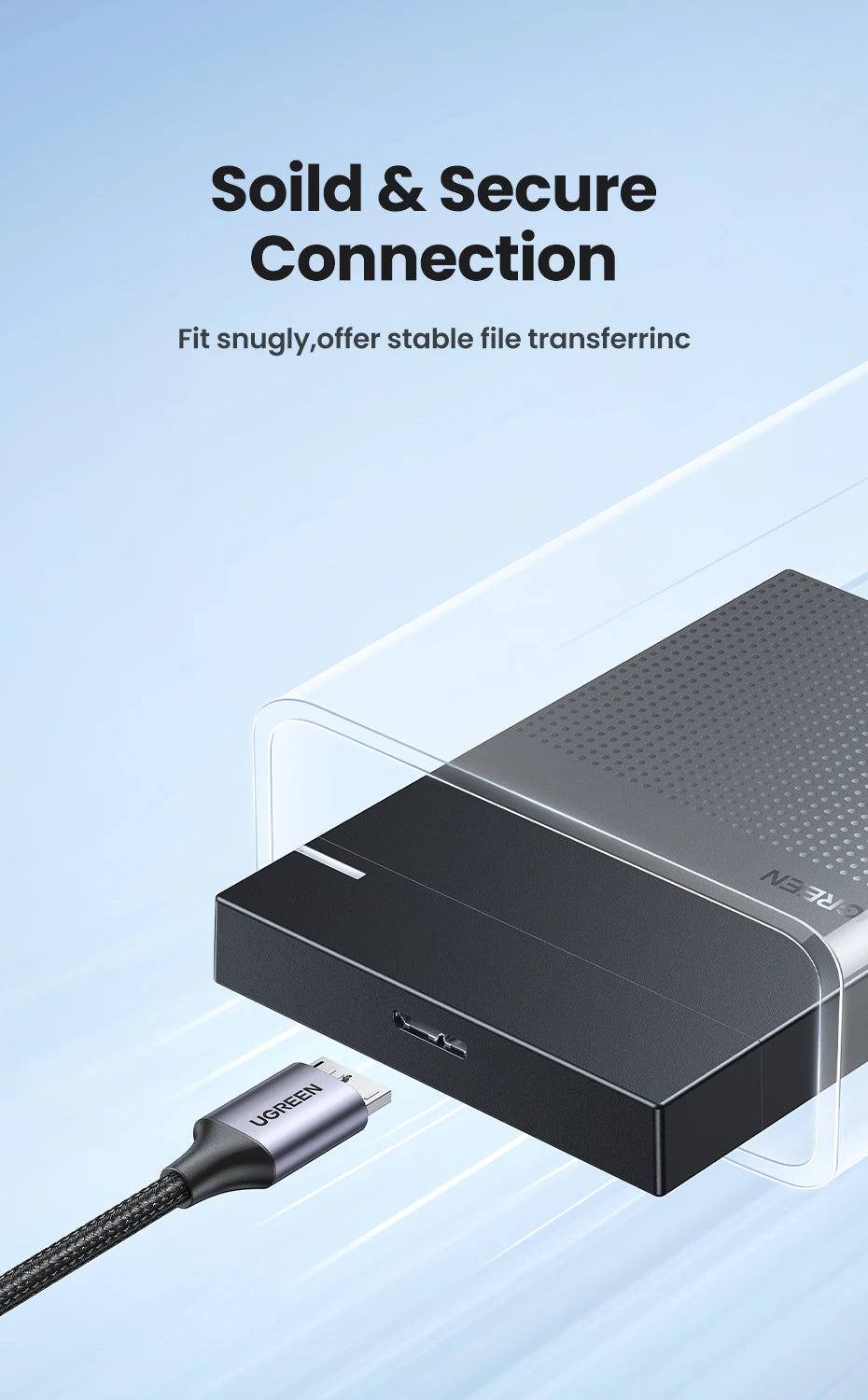 USB C to Micro-B 3.0 Data and Charging Cable
