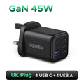 45W GaN Fast Wall Charger with 5 USB Ports