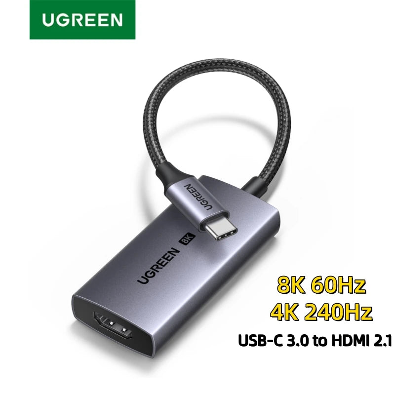 USB-C to 8K HDMI Adapter for Laptops and Tablets