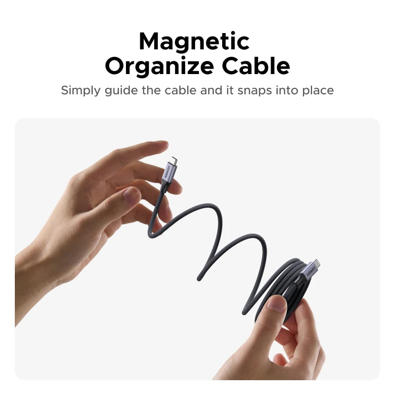 240W Magnetic USB-C Fast Charging and Data Sync Cable - 3