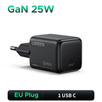 25W GaN USB-C Fast Wall Charger for Smartphones and Tablets
