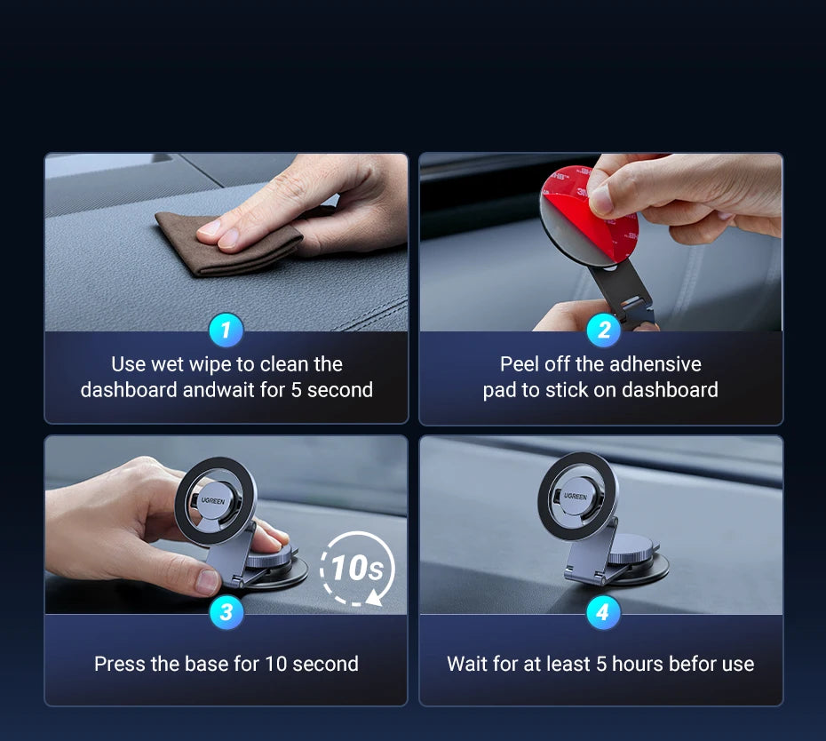 Magnetic Dashboard Car Phone Holder for MagSafe - 14