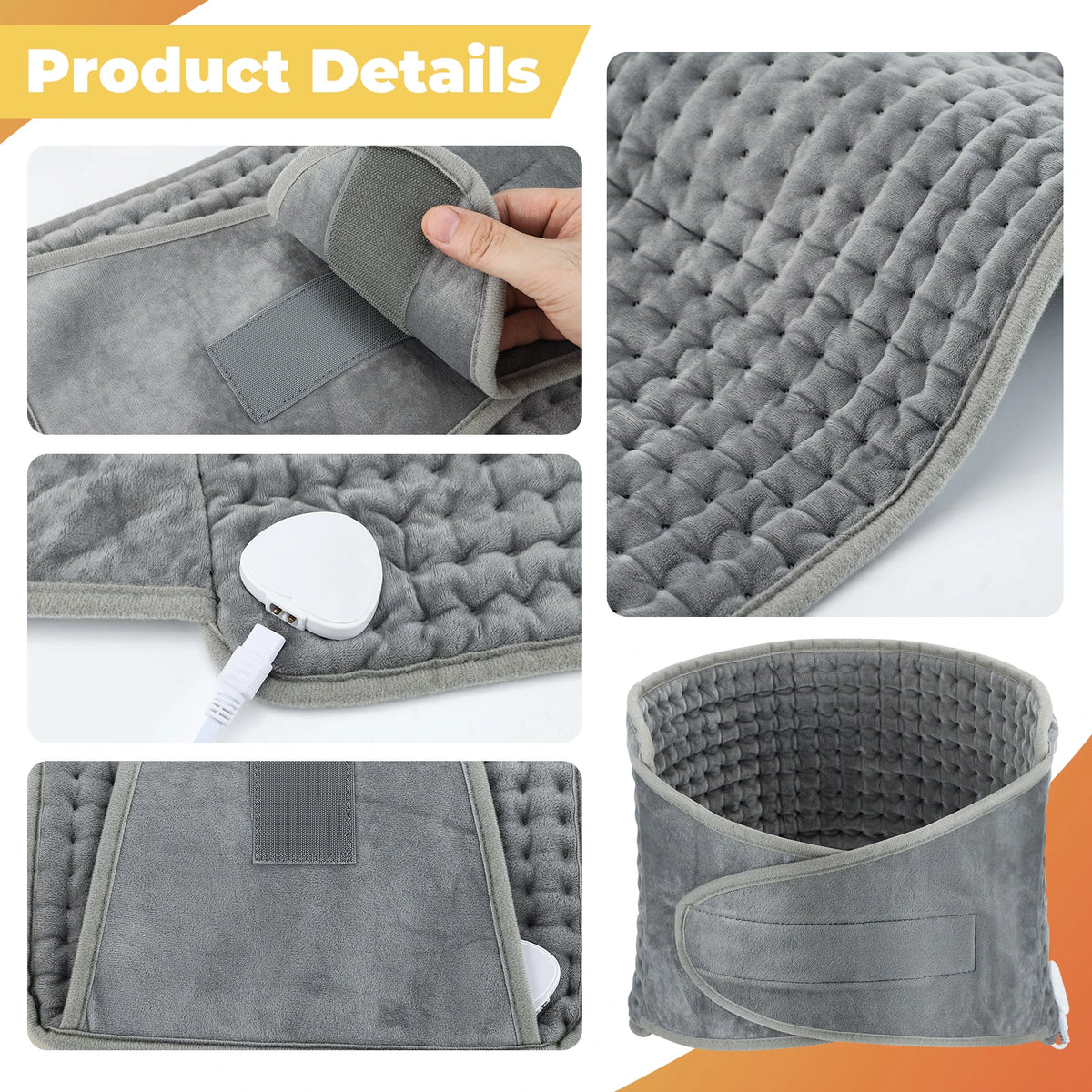 Electric Back Heating Support Belt for Waist and Abdomen