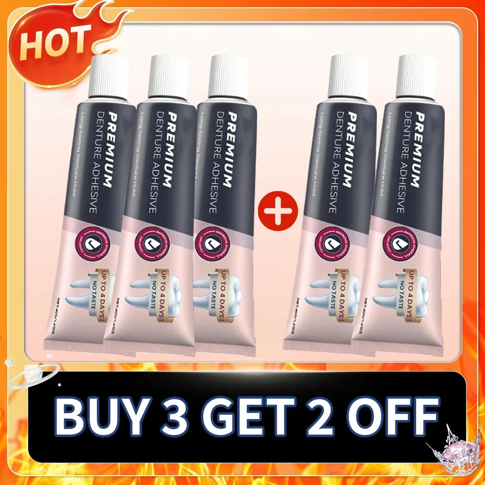 Waterproof Zinc-Free Denture Adhesive Cream - 7
